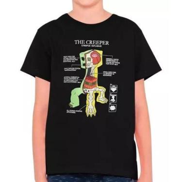Imagem de Camisa Minecraft Jogo Filme Gamer Infantil E Masculina M34 100% Algodã