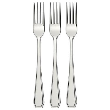 Imagem de Conjunto De Garfos Para Sobremesa Euro Home Lisos 3 Peças Inox