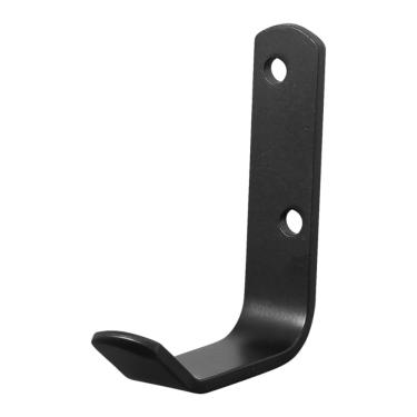 Imagem de Kit 10 Cabides Gancho de Parede Preto Fosco Para Toalha Plus