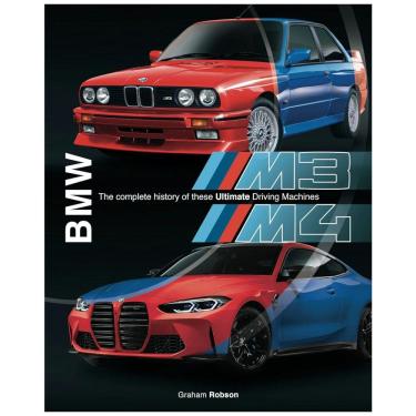 Imagem de BMW M3 M4 A história completa dessas máquinas de condução definitivas, Capa Dura em Inglês, 256 Paginas, Preto