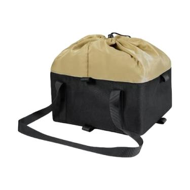 Imagem de Baoblaze Bolsa de armazenamento para cesta de bicicleta, bolsa portátil e conveniente para transporte de cães e gatos, de carga para ciclismo