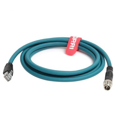 Imagem de Cabo blindado DRRI M12 X-Coded 8 polos para RJ45 Gigabit Ethernet Interface Cat6, 2M