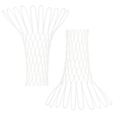 Imagem de Kit 2 Redes De Basquete 12 Alças Malha Grossa Fio 2mm Tamanho Oficial + Abraçadeira Para Fixar