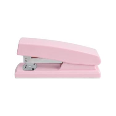 Imagem de Grampeador de mesa rosa - capacidade para 25 folhas para uso escolar, escritório e casa