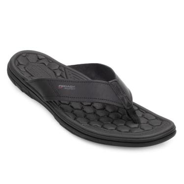 Imagem de Chinelo Pegada Em Couro Ref 533301-03 Preto 046