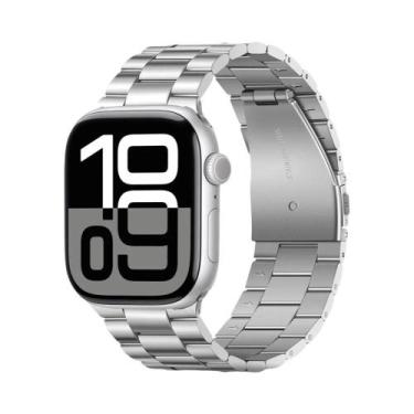 Imagem de Pulseira De Metal Em Aço Inoxidável Para Apple Watch 46 42mm Ultra3 49