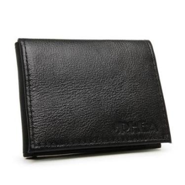 Imagem de Carteira Masculina Couro Em L Plasticos Internos Porta CNH Cartoes e Cedulas-Masculino