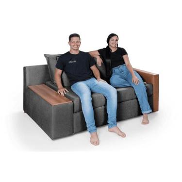 Imagem de Sofá Cama Panamá Aveludado Composê Baú Lado Esquerdo Casa Imperial - I