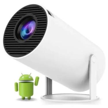 Imagem de Mini Projetor Smart Android Com Suporte Ajustável E Imagem Clara - GBG