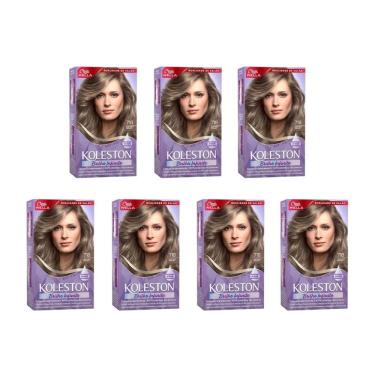 Imagem de Coloraçao Koleston 718 Louro Medio Perola - Kit C/7Un