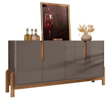 Imagem de Buffet Aparador 4 Portas 170cm 050518 Cinza Perola Cedro Dcasa