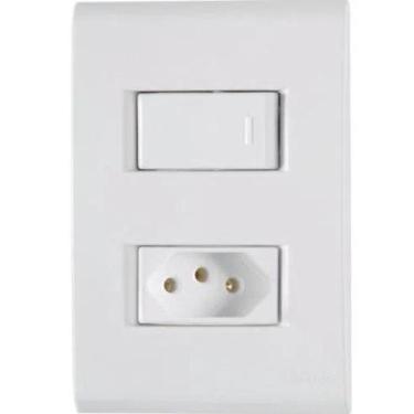 Imagem de Interruptor com 1 tecla e 1 tomada 20a liz - tramontina