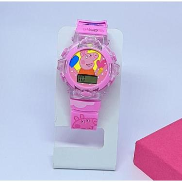 Imagem de Relógio Infantil Digital Pisca Luz Led stitch Lilo angel Princesa Barb