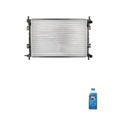 Imagem de Kit Radiador Ford Courier Fiesta 2000-2002 2009-2011 + Aditivo Visconde RV Cool Azul