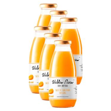 Imagem de Kit 6X: Suco de Tangerina Integral Sem Açúcar Villa Piva 300ml
