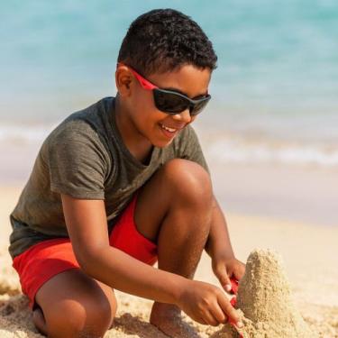 Imagem de Óculos de sol infantil-criança-menino c/ proteção uv bicolor-okl - ALÍ