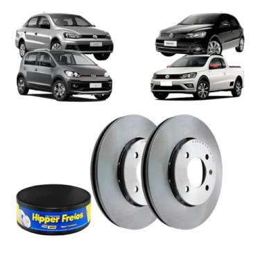 Imagem de Par Disco de Freio Ventilado Vw Saveiro G6 UP 2014 em diante