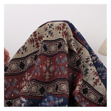 Imagem de Tecido Étnico Indiano De Com Estampa Em Bloco À Mão, Tecido Étnico Indiano, Étnico, Para Confecção De Roupas, Costura Artesanal(7#,1.5x6m/4.9x19.7ft)