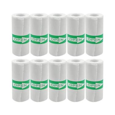 Imagem de Papel Adesivo Térmico Branco 20 Rolos Refil Para Impressora Mini Autoa