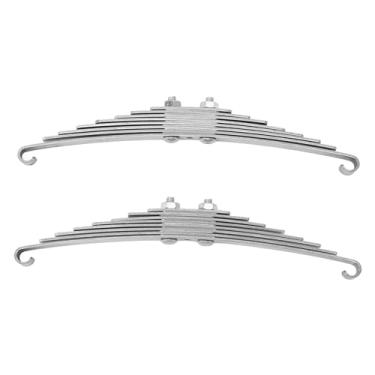 Imagem de Ainoli 2 unidades RC placa de suspensão dianteira de carro de aço inoxidável à prova de ferrugem resistente ao desgaste para caminhão basculante Tamiya 1/14