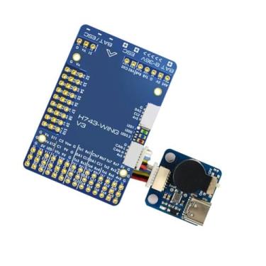 Imagem de H743 WING V3 STM32H743VIT6 Placa de controle de voo com barômetro para drones RC FPV, suporte duplo ArduPilot/INAV asa fixa