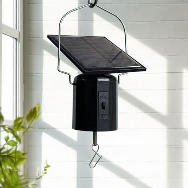 Imagem de GOOLLYRUSIM Motor de cata-vento movido a energia solar goolyrusim, motor giratório operado por energia solar para coletores de sol, exibição suspensa, jardim, pátio, gramado, decoração exter