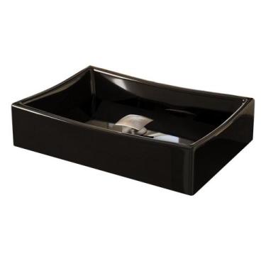 Imagem de Kit Cuba Dalla Preta com Valvula Click Inox - Loja DoceLar