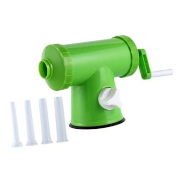 Imagem de Generic Máquina de fazer linguiça, utensílio de cozinha verde versátil, presente ideal para uso doméstico, base antiderrapante, fácil de limpar, manual de
