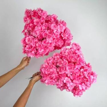 Imagem de Kit Arranjos de Flores Artificiais 45cm – Mini Orquídeas em Vaso Decorativo para Mesa, Casamentos e Decoração de Ambientes(10,Rosa Escuro)