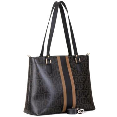 Imagem de Bolsa Feminina Sacola Grande Transversal De Ombro Shopper (Preto)