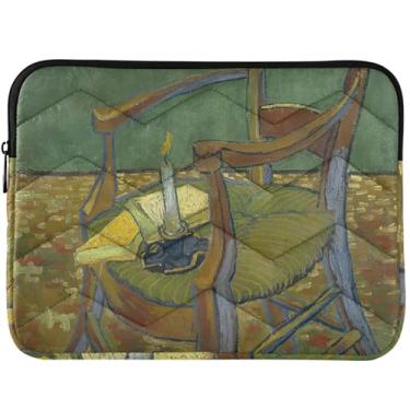 Imagem de Capas para laptop personalizadas Vangogh Paul Gauguin's poltrona acolchoada para laptop MacBook Pro Sleeve 13 polegadas, capas e capas universais de 13 a 14 polegadas