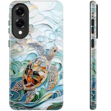 Imagem de DEENAKIN Capa fofa para Samsung Galaxy S25 Edge - Compatível com carregamento sem fio - Silicone macio de camada dupla + capa rígida - Design elegante de flores silvestres - Capa de telefone chique