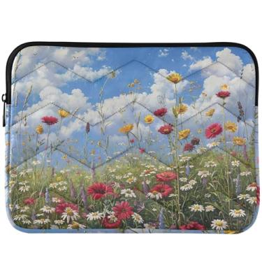 Imagem de Capa protetora para laptop de jardim com flores de primavera, capa para notebook premium, universal, 14 e 13 polegadas
