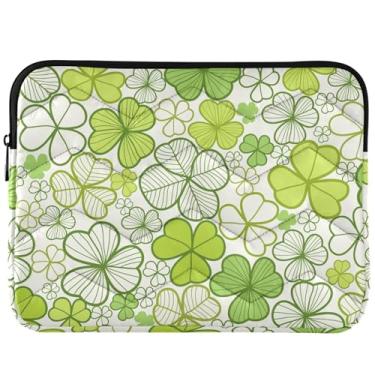 Imagem de Capa fofa para laptop Green Shamrock Clover para MacBook Air de 13 polegadas, capa de laptop fofa, capa para notebook universal de 13 a 14 polegadas