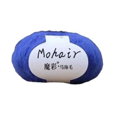 Imagem de Fio De Mohair Macio 25g 160m Para Tricô Manual E Crochê, Lã Para DIY D
