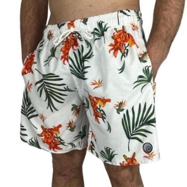 Imagem de Shorts Surf Trip Floral Branco-Masculino