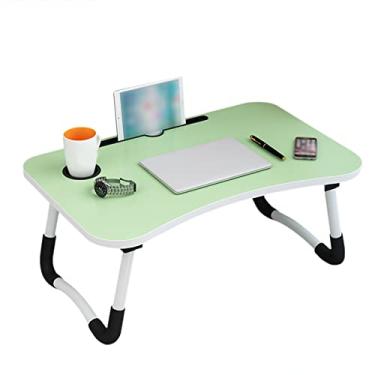 Imagem de Mesa de Escritório para Notebook Plegável Multifuncional Sem Montagem Portátil Escrita Estudo Infantil Mesas Computador com Suporte Copo e Slot