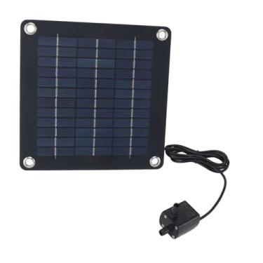 Imagem de TOPINCN Painel Solar Monocristalino de 20 W, Kit de Bomba de Fonte para Lago de Jardim Movido a Energia Solar Controlador de Carga Inteligente para Trailer Marinho de Barco RV de Carro