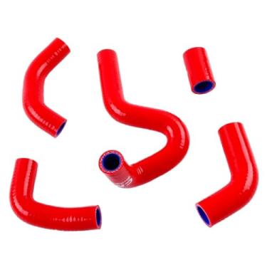 Imagem de XAJINGSU Kit de mangueira de refrigeração de radiador de silicone para Ducati 999 999S 999R 749 S R 2003 2004-2006 (VERMELHO)