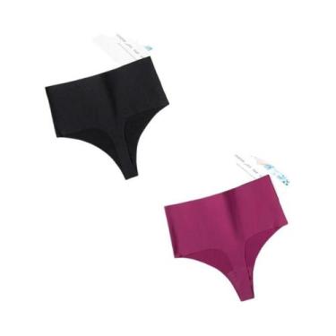 Imagem de Conjunto De Calcinhas De Seda Satin Sem Costura De Cintura Alta Para M