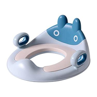 Imagem de Assento de Treinamento Banheiro com Alças Portátil para Crianças Bebês Guard Seguro Fácil Limpar Ajusta-se a Banheiros Redondos e Ovale