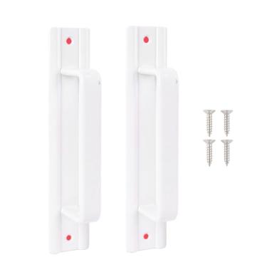 Imagem de Zerodis Puxador de Porta, Gabinete de Liga de Alumínio Puxa Bastão Adesivo ou Instalação de Parafuso Maçaneta de Porta Deslizante para Armários de Cozinha, Guarda-roupas, Gavetas, (WHITE)