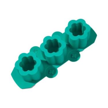 Imagem de Molde De Silicone Para Vaso De Concreto Em Forma De Flor Estrela Com 3