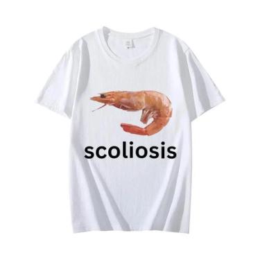 Imagem de Camiseta Feminina De Verão Casual Com Manga Curta E Estampa Engraçada 