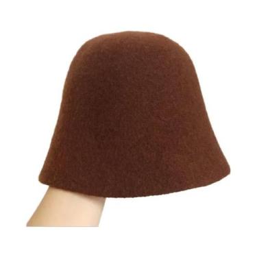 Imagem de Chapéu De Feltro Vintage Feminino Estilo Britânico Retro Panamá Em Lã 