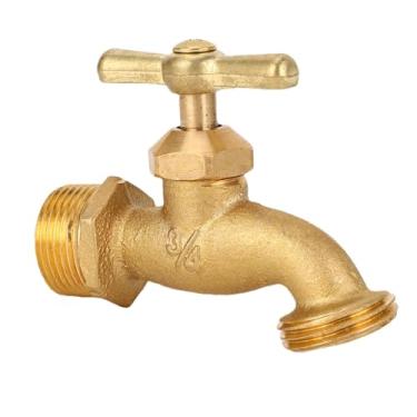 Imagem de Marhynchus Mangueira de Irrigação Bibb G3/4 pol. Válvula de Jardim de Nariz Torto, Encaixe de Encanamento de Latão Com Alça de Zinco para Tubos de Cobre Tubos Galvanizados Mangueiras de