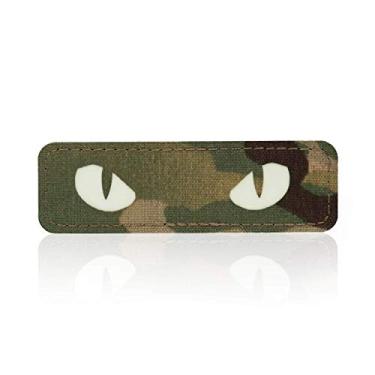 Imagem de Adesivos morais M-Tac Cat Eyes com patch tático e fecho de gancho militar, Camo - GITD