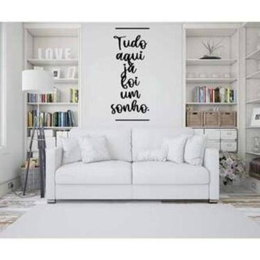 Imagem de Adesivo De Parede Frase Tudo Aqui Já Foi Um Sonho