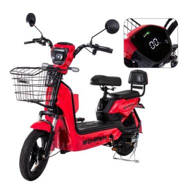 Imagem de Bicicleta Elétrica 500W WeHawk Basket Bateria Removível 48V 12Ah Paine