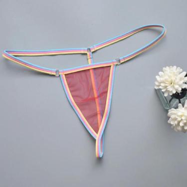 Imagem de Mini Biquíni Colorido Para Mulheres, Tanga Sexy, Lingerie Para Casais,